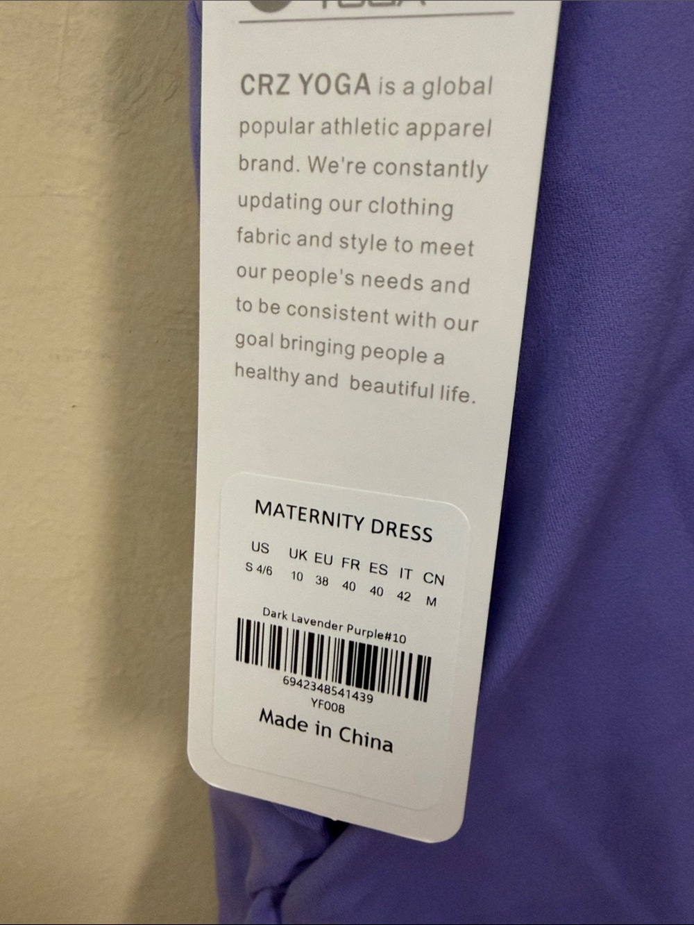 New! CRZ Yoga Butterluxe Sleeveless Maternity Dress - Picture 4 of 6